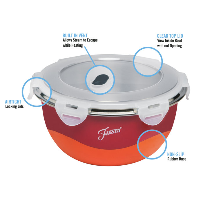 Fiesta Microwave Safe 8 Piece Mixing Bowl Set & Reviews Wayfair